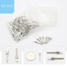 100 шт/много стоматологических лабораторных материалов красочные нейлоновые защелки для полировки лица щетки Стоматологическая оральная Шлифовальная головка инструменты для стоматолога