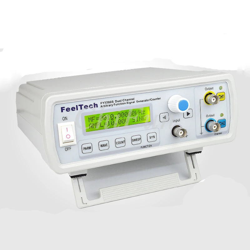 

DDS Dual-channel Function Signal Source Generator Arbitrary Waveform/Pulse Frequency Meter 2048*12Bits 250MSa/s Sine Wave 6MHz