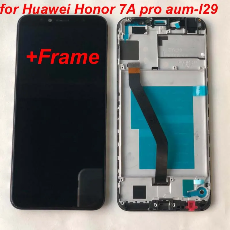Рамка 5,7 дюймов для huawei Honor 7A pro aum-l29 AUM-L41 ЖК-дисплей с сенсорным экраном дигитайзер сборка+ рамка