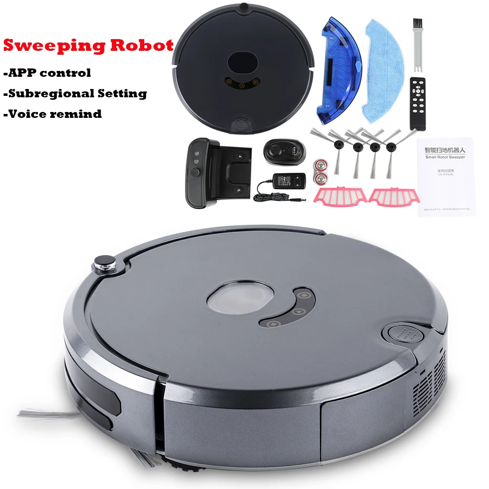 

Smile Home APP Control Auto Cleaner Robot Microfiber Smart Robotic Vacum Mop Floor Corners Dust Cleaner Sweeper Vacuum Clean HWC