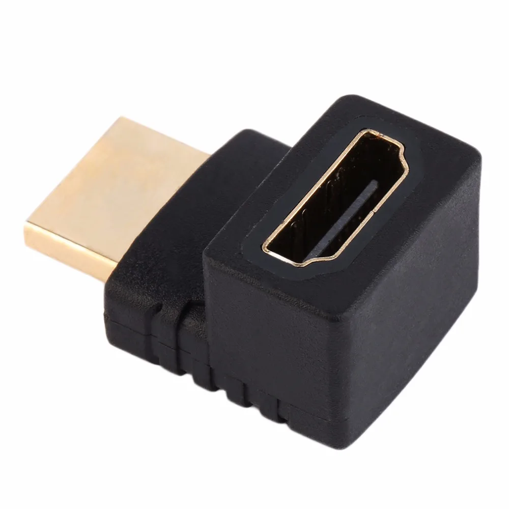

270 Degree Right Angled HDMI A Male to Female Cable Coupler Adaptor For HDTV