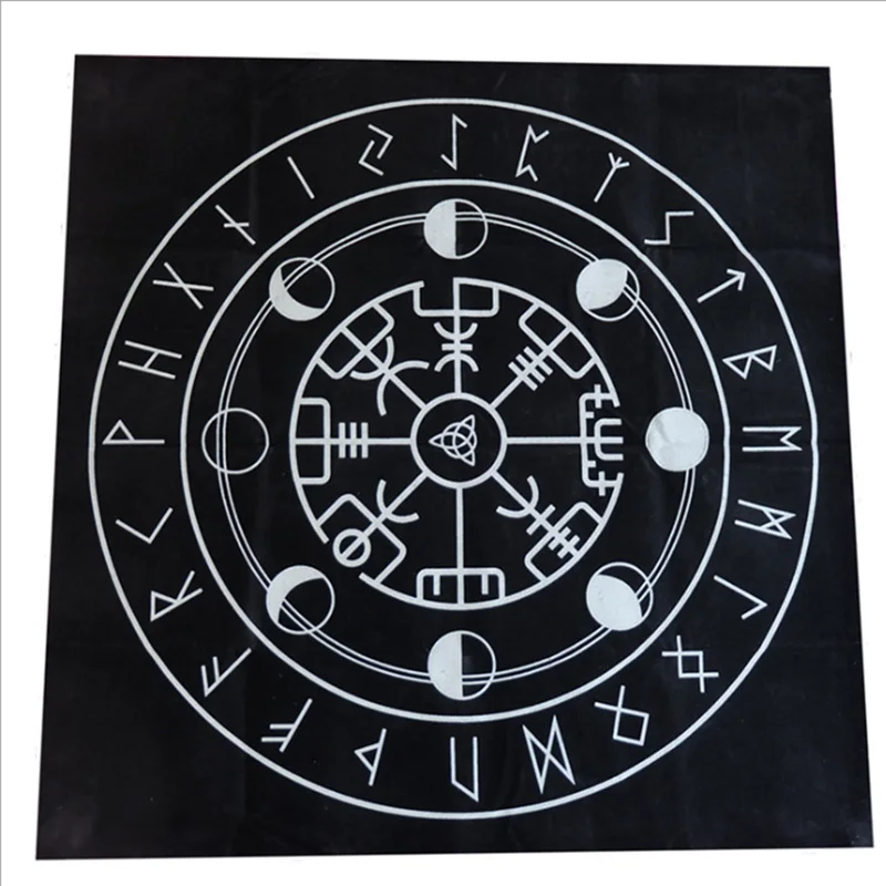  Tarot special tablecloth Black flannel tablecloth Divination tablecloth 49*49cm cross-border board 