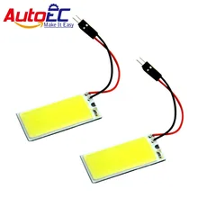 AutoEC 100 X супер яркий COB 24 фишки 36*26 мм светодиодный с t10 ba9s Гирлянда освещение для чтения в машине дневные ходовые огни 12 V Белый# LL17
