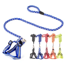 120M Reflective Nylon Pet Dog Harness And Leash Set Dog Leash Outdoor Walking For Pet Dog S M L 120M Reflective Nylon Pet Dog Harness And Leash Set Dog Leash Outdoor Walking For Pet Dog S M L