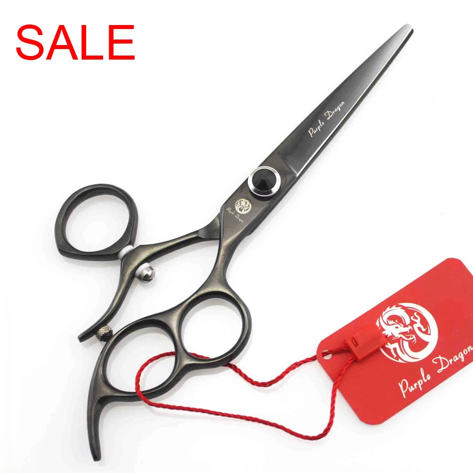 SALE Purple double Finger ring flying hair scissors, 6.0 Inch