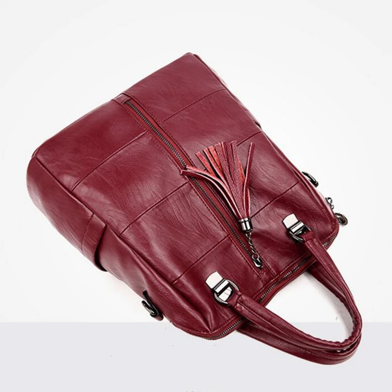 Nueva Mochila multifunción para mujer, bolso de hombro con borlas de cuero, bolso escolar femenino de gran capacidad, bolso de viaje para niñas, Mochila L8-125 Nueva Mochila multifunción para mujer, bolso de hombro con borlas de cuero, bolso escolar femenino de gran capacidad, bolso de viaje para niñas, Mochila L8-125