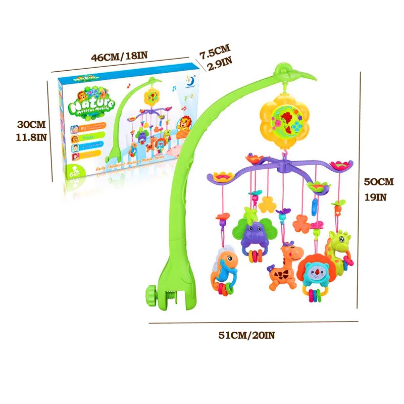 Для новорожденных Игрушки 6-24 мес. детские мобильные свет развивающие музыкальные игрушки для новорожденных малышей игрушки Brinquedos Para Bebe