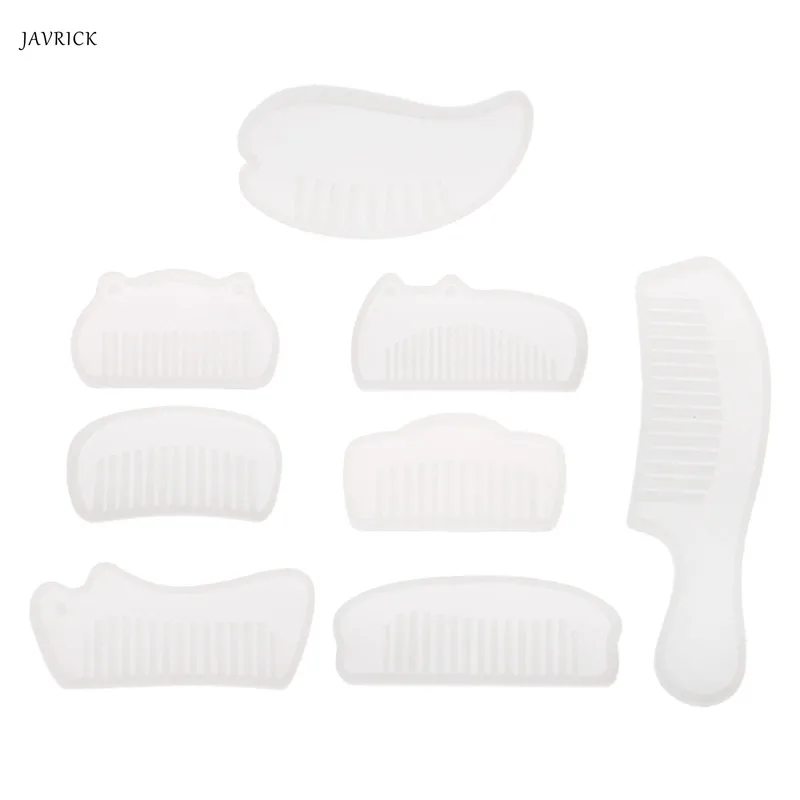 

3D Transparent Silicone Comb Mold Epoxy Resin Molds For DIY Jewelry Making Tools