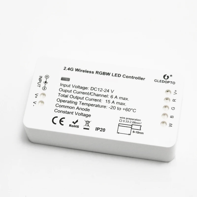GLEDOPTO ZIGBEE zll RGBW controller led strip controller rgb dimmer smart app control work with ZigBee3.0 and many gateways