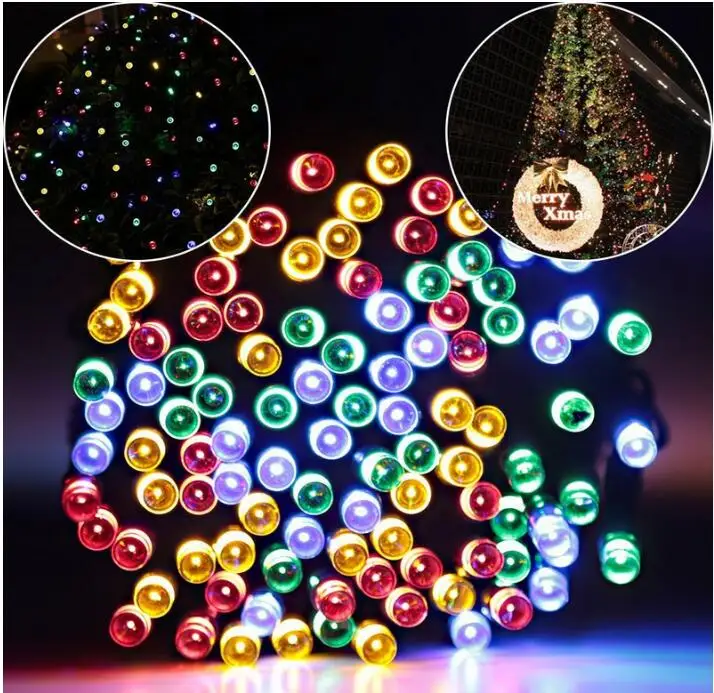 Solar Lights Outdoor 59ft 100 LED Fairy Ambiance lights for Patio Lawn Garden Home Wedding Holiday Christmas Xmas tree | Освещение