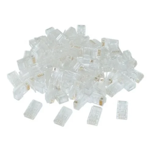 

IMC hot Wholesale One bag 100pcs RJ45 CAT-5 E (8P8C) Crimp Connector Solid