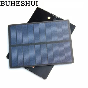 

BUHESHUI 1.3W 5V 200MA Mini Solar Cell Solar Module Polycrystalline PET Solar Panel DIY Solar Charger 110*80*3MM Free Shipping