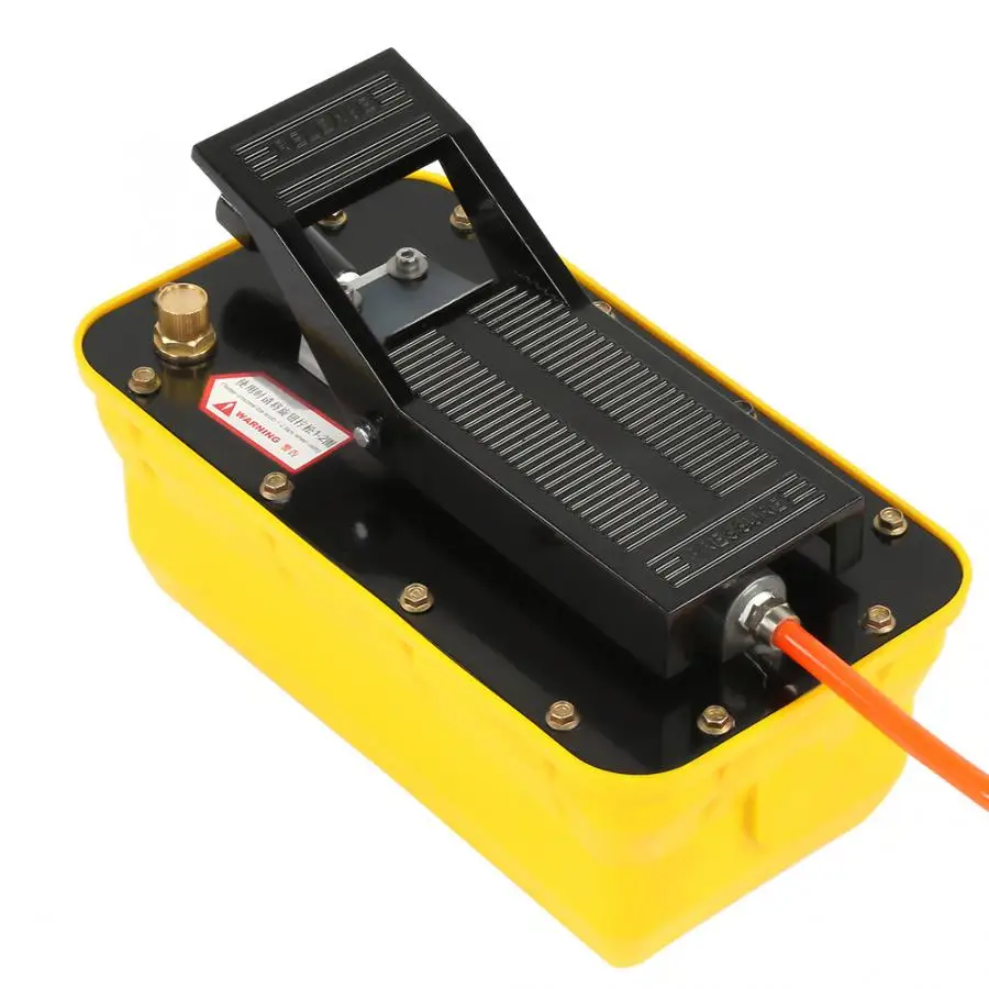 

Pneumatic Hydraulic Pump 2.3L Air Hydraulic Foot Pump 3/8 NPT Single Acting with Pneumatic Hose
