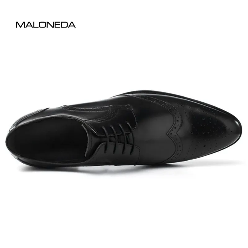MALONEDA ручной работы Классические обувь из натуральной кожи Для мужчин Смешанные Цвет броги торжественное платье обуви