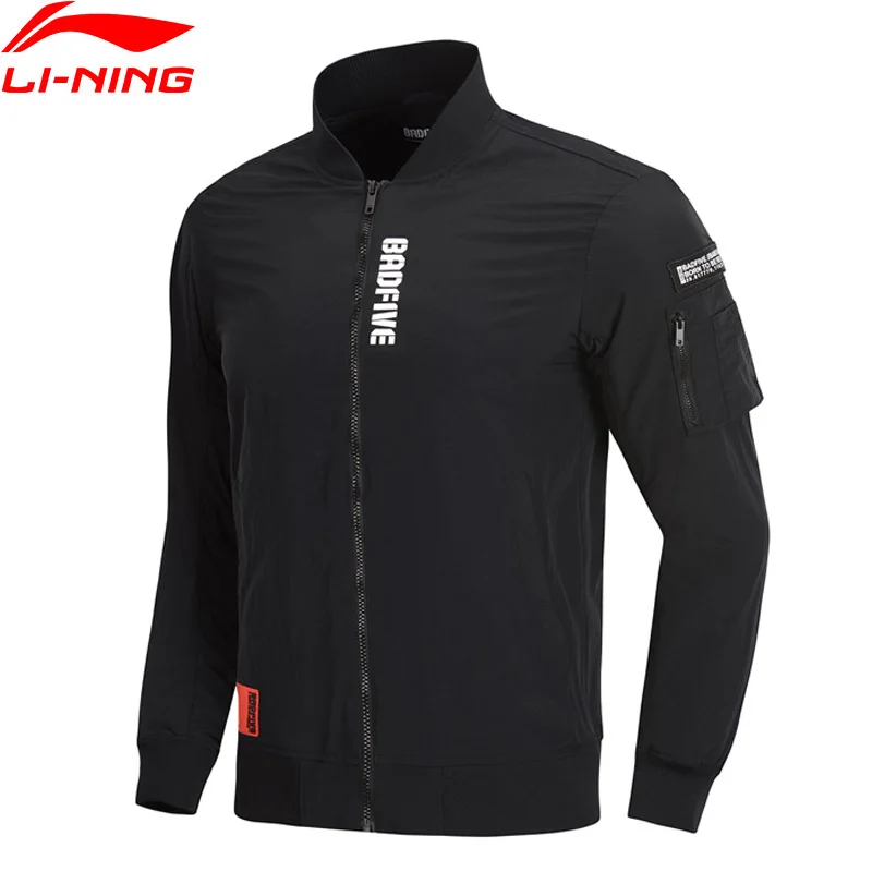 

Li-Ning Men BAD FIVE Basketball Series Jacket AT PROOF SMART Regular Fit Printing Pockets LiNing Sports Coats AJDP005 CJFM19