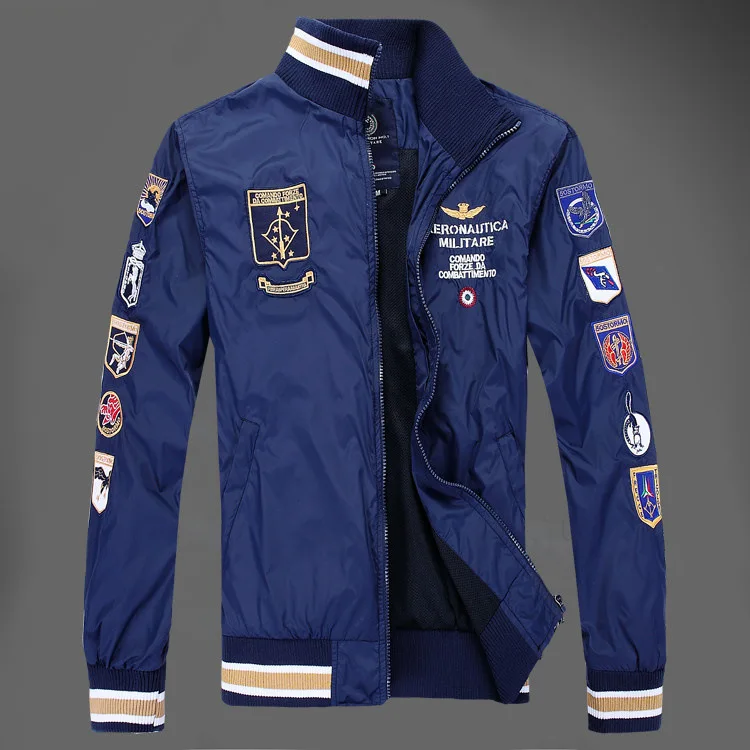 Men's casual jacket 2019 new air force one men's embroidered jacket stylish men's loose casual coat