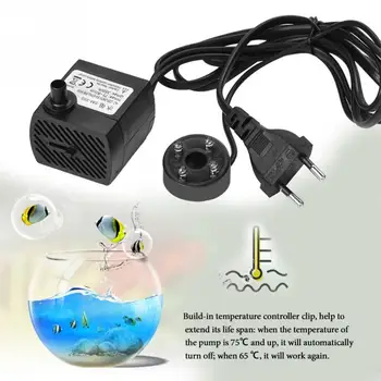 

Ultra-Quiet Submersible Water Pump with LED Light Fish Pond Aquarium Tank Fountain Durable Water Submersible Pump
