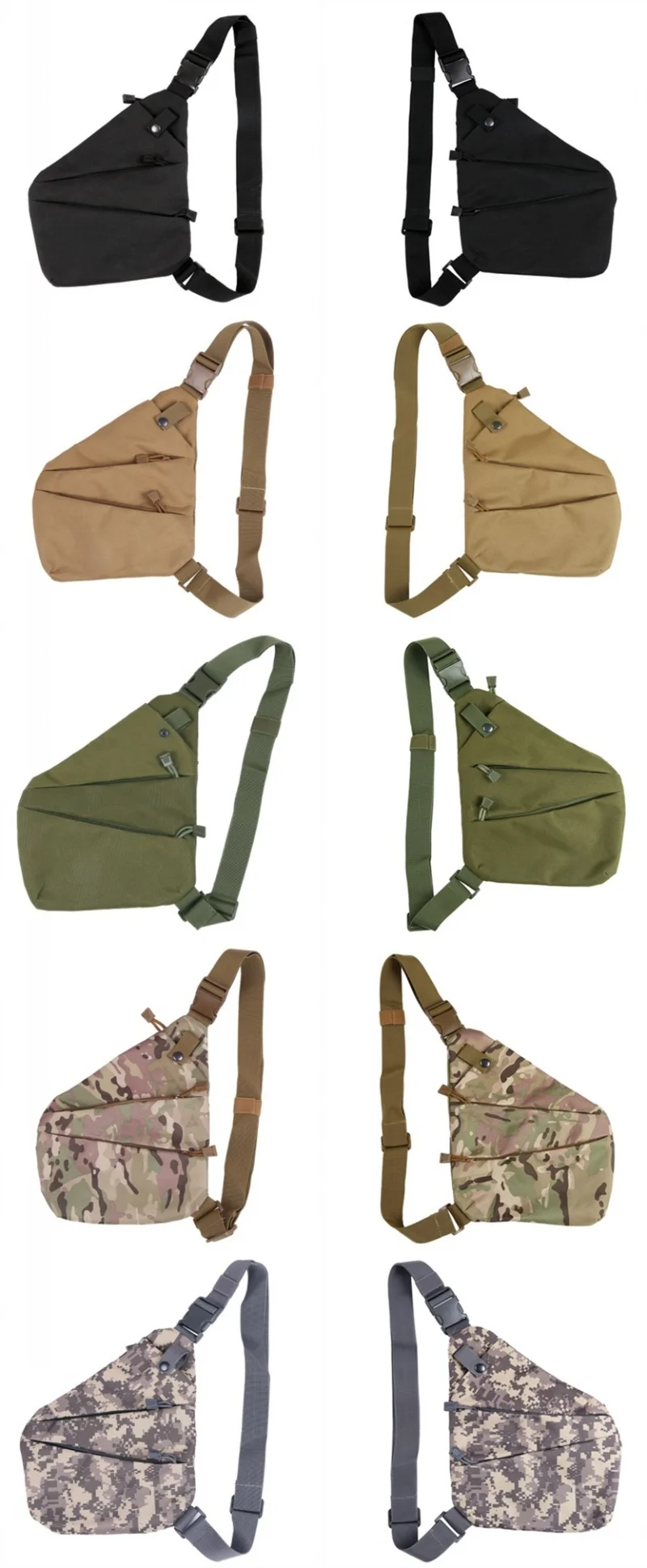 Открытый скрытый пистолет кобура Сумка мессенджер военный EDC хранения тактические сумки на плечо для мужчин многофункциональная охотничья сумка