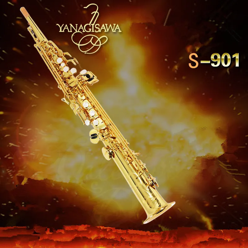 

New Arrival 2018 YANAGISAWA Japan S-901 Soprano Saxophone High Quality Yanagisawa Straight B flat Sax Free Shipping