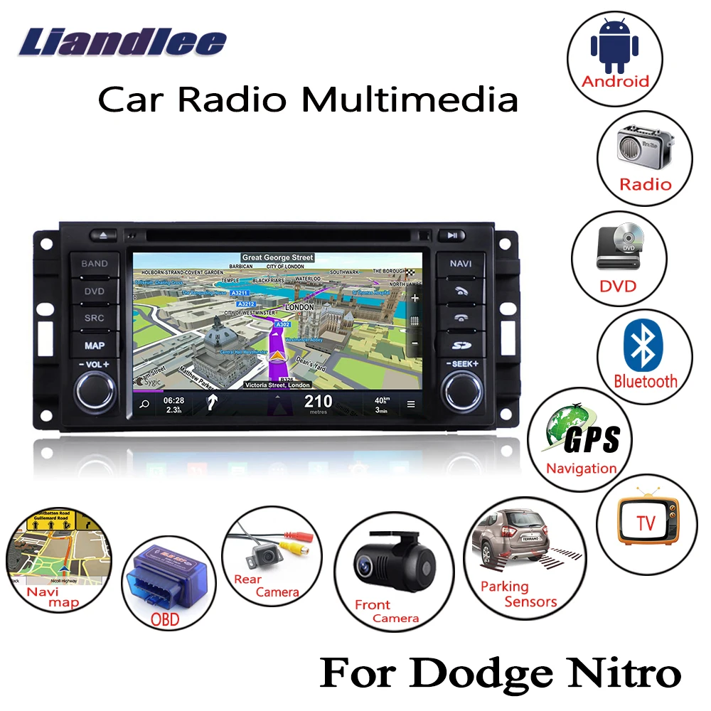 Liandlee Для Dodge Nitro 2007~ 2012 Android автомобильный Радио CD dvd-плеер gps Navi навигационные карты камера OBD ТВ экран мультимедиа