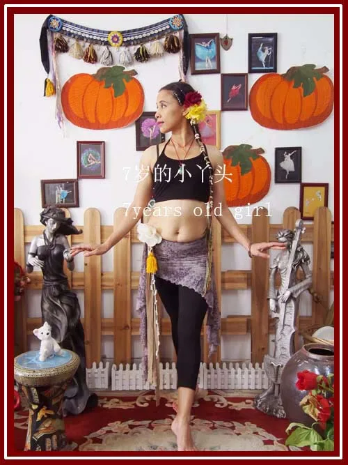 

7Years Old Lil Girl Lycra Cotton Belly Dance Gallus Vest Top AU34 73