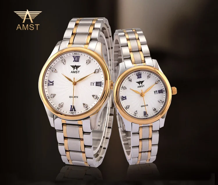 2018 AMST Brand Quartz font b Watch b font for font b couple b font lovers