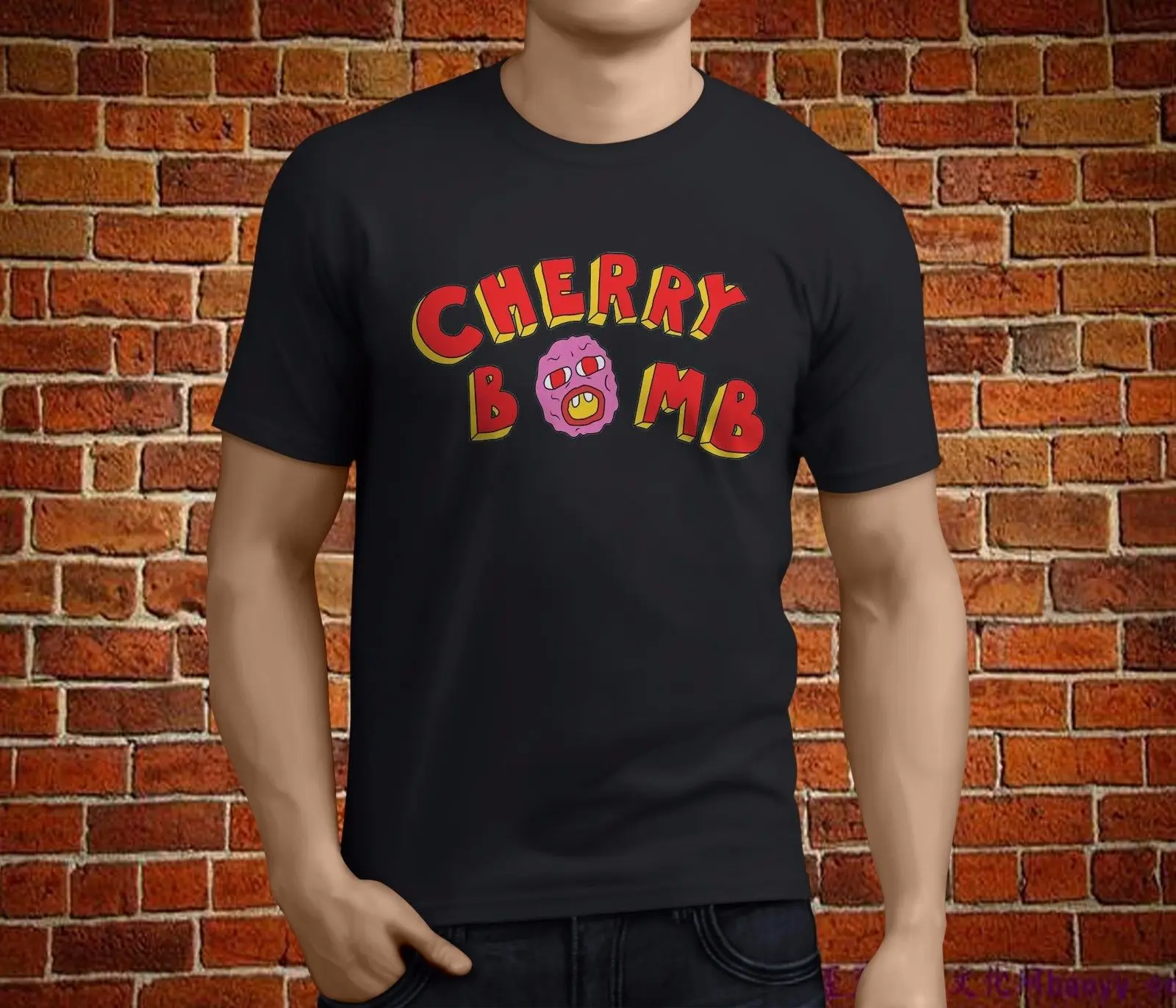 Горячая Тайлер создатель Cherry бомба хип-хоп Мужская черная футболка Размер S-3XLNew футболка весна лето