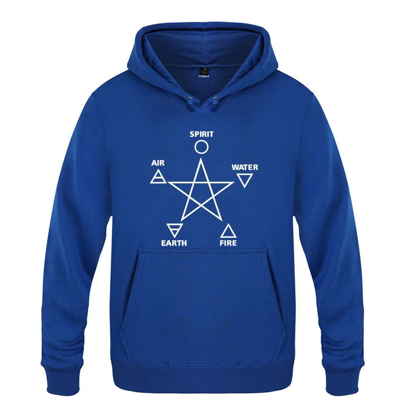 Five Ele мужские ts and Pentagram 30STM рок толстовки мужские мужские с капюшоном флисовый пуловер толстовки - Цвет: LAY BAT