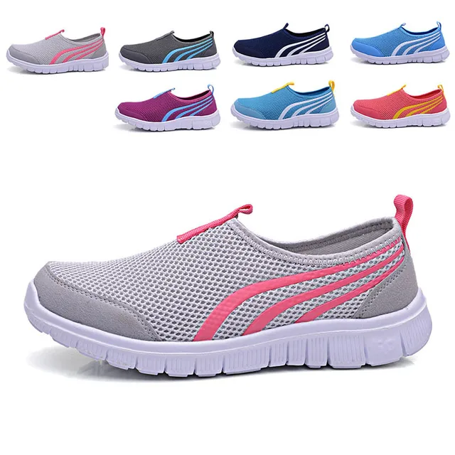US $10.63 Shoes woman flats 2019 fashion breathable mesh flat with sneakers women shoes solid casual ladies s