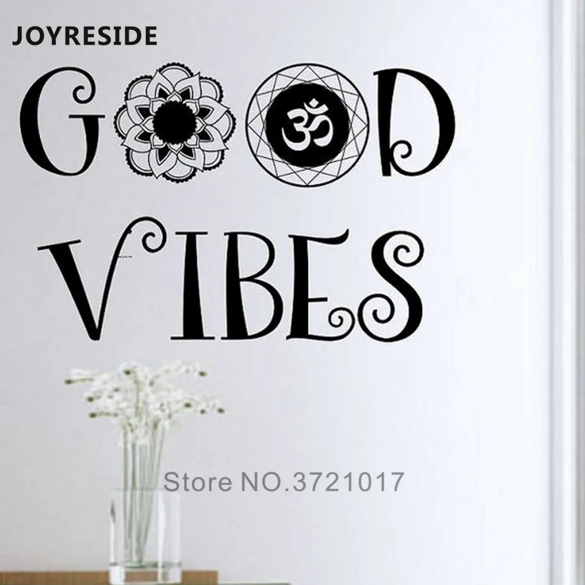 Good Vibes наклейка-цитата на стену домашний декор для гостиной дизайнерская