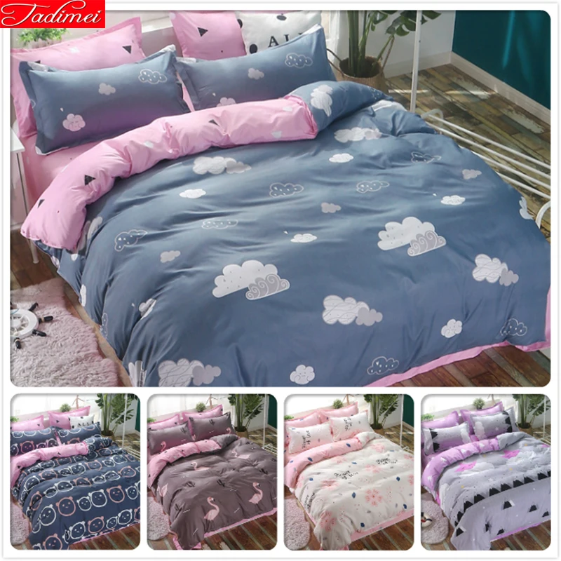 Комплект постельного белья из хлопка 3/4 шт. 150x200 | Дом и сад
