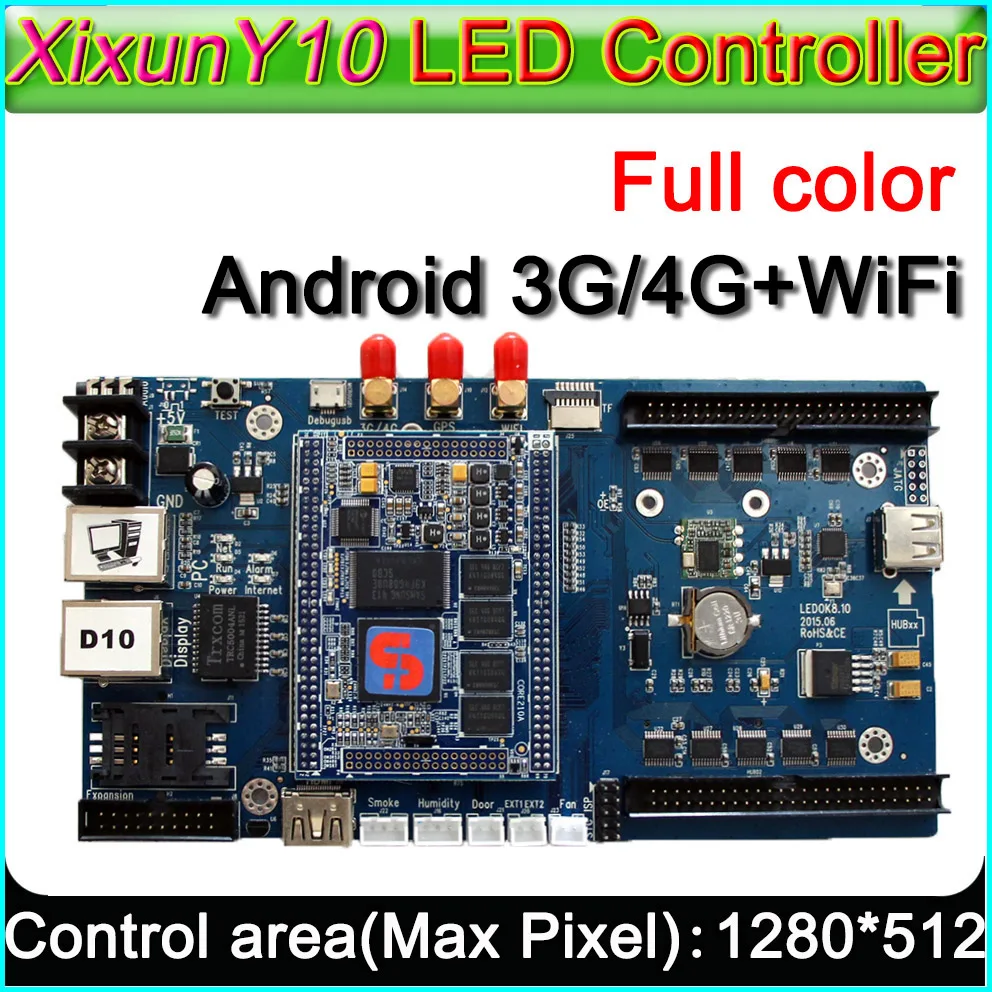 

3G/4G WiFi Xixun Y10 Wireless Android LED Display Control Card AIPS Platform, LED Android control y10 taxi top sign controller