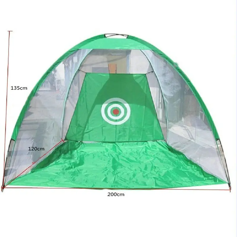 XC LOHAS Golf Training Aids Indoor/Outdoor Foldable Golf Hitting Cage Garden Grassland Golf Practice Net 200x120x135cm 