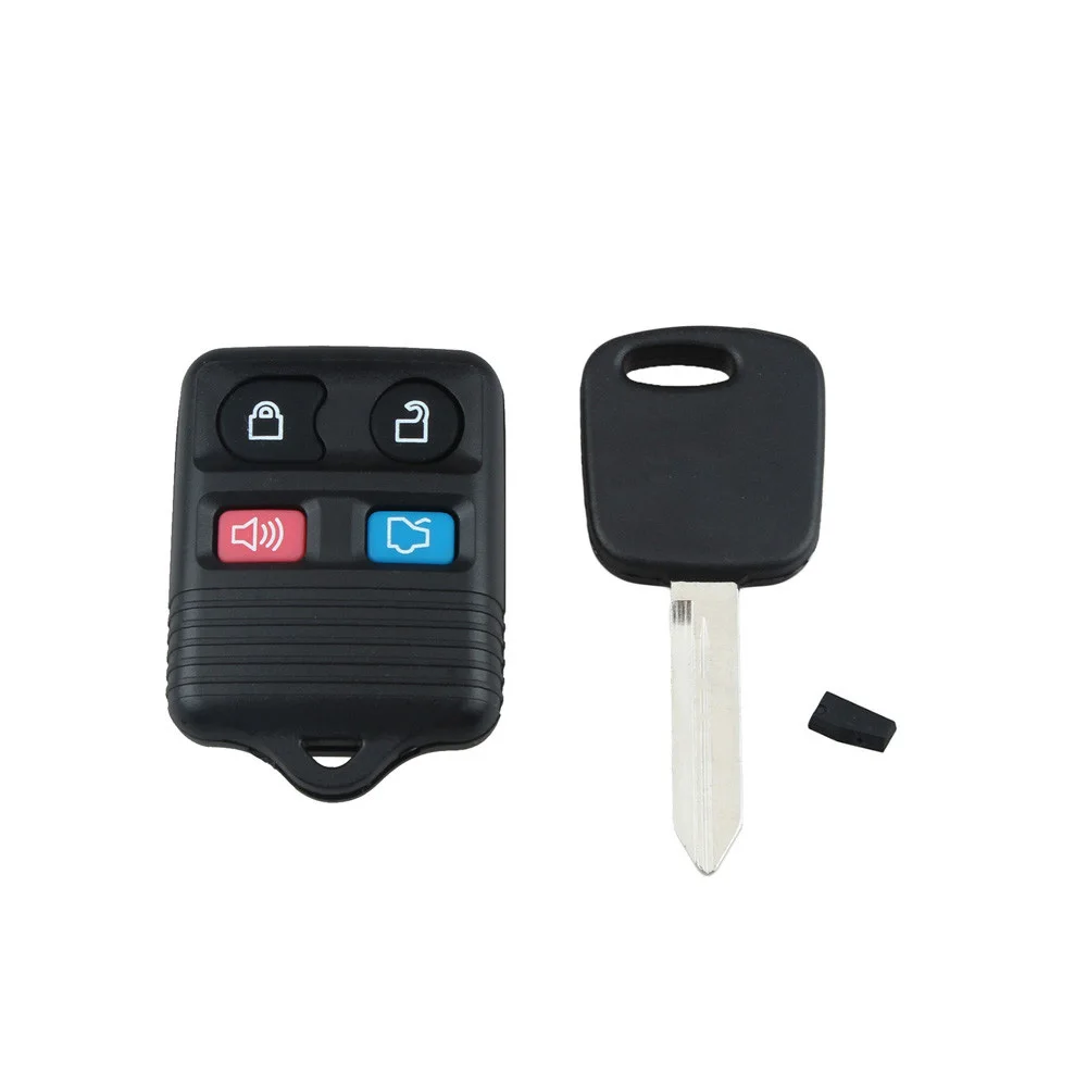 1 Set Black Keyless Entry Remote Fobs 1 Uncut Ignition Transponder Chip Keys 315MHZ 4C Chip