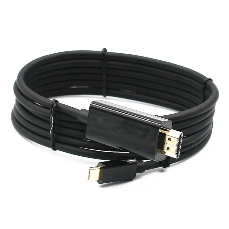  1.8M gold plating USB-C Type C 3.1 USB Male To HDMI Cable 3D & 4K Resolution For Macbook 12" Samsun