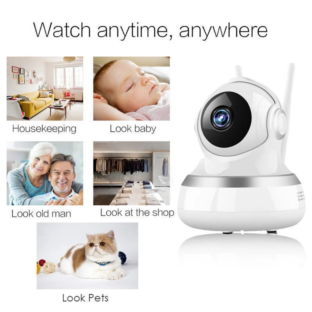 SOONHUA 1080P Беспроводная ip-камера, камера видеонаблюдения для дома и офиса, камера видеонаблюдения с ночным видением, детский монитор, вилка стандарта Великобритании и США