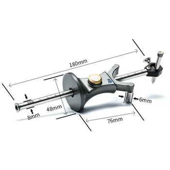 

2 In 1 Line Circular Scribe Parallel Drawing Line Scriber Ruler Woodworking Tools Multi-function Marking Tool