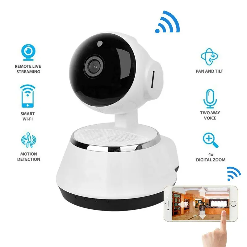  2017 Wireless IP Camera WIFI 720P CCTV Home Security Cam Micro SD Slot Support Microphone & P2P Fre - 32818160085