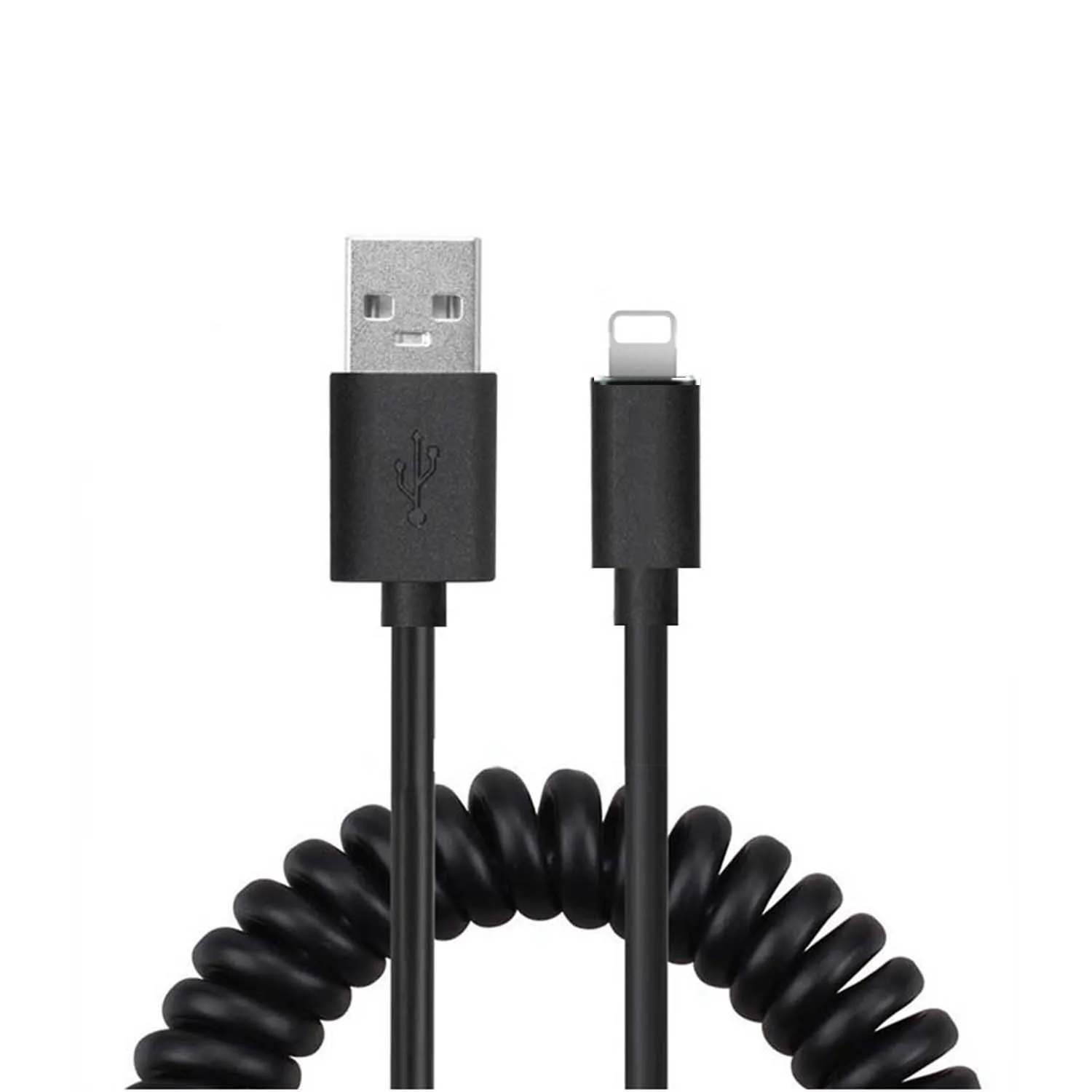 Data& charger Spring Coiled USB Cable Cord TYPE-C Micro USB For android phone iphone