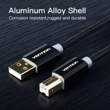 Vention Brand High Speed USB 2.0 Type A to B Male to Male Scanner Fax machine Computer Printer Cable Sync Data Charging Cord