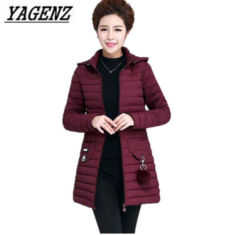 

Winter Detachable Hooded Jacket Warm Loose Cotton Middle-aged Ladies Outerwear Large size Casual Female Jacket Winter Top 6XL