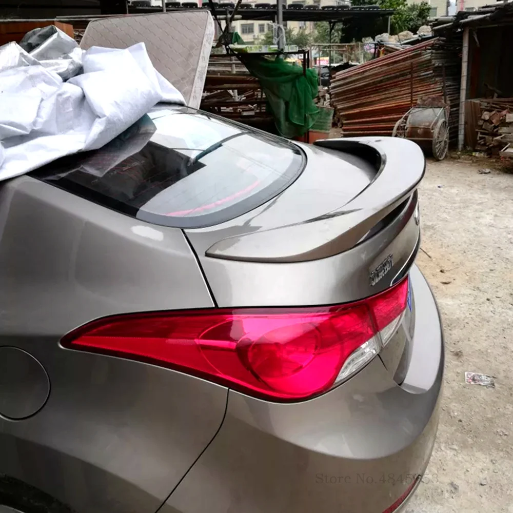 Для HYUNDAI ELANTRA 2012 до Высокое качество ABS пластик заднее крыло праймер цвет задний спойлер чтение стоп Стоп лампа светодиодный светильник
