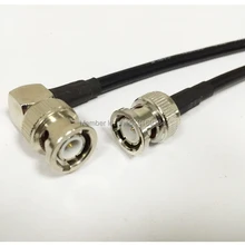 Модем с коаксиальным кабелем штекер BNC разъем Переключатель штекер BNC разъем под прямым углом RG58 кабель 50 см/2" адаптер