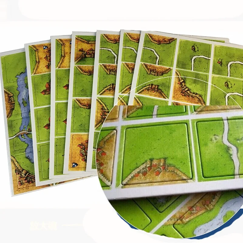 Carcassonne/ 5 in 1 / 2 in 1 Expand Board Game 2-5 Players For Family/Party/Gift Best Gift Funny Tile-placement Game Carcassonne/ 5 in 1 / 2 in 1 Expand Board Game 2-5 Players For Family/Party/Gift Best Gift Funny Tile-placement Game
