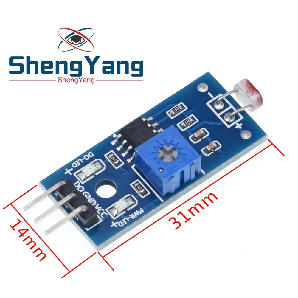 Оптический чувствительный светильник сопротивления обнаружения светочувствительный сенсор модуль для arduino 3pin DIY Kit