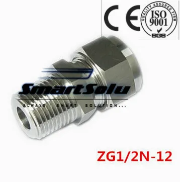 

Free shipping Terminal Stainless Steel Connector Fitting,ZG1/2N-12 Thread, Homebrew Fitting,Straight terminal fittings