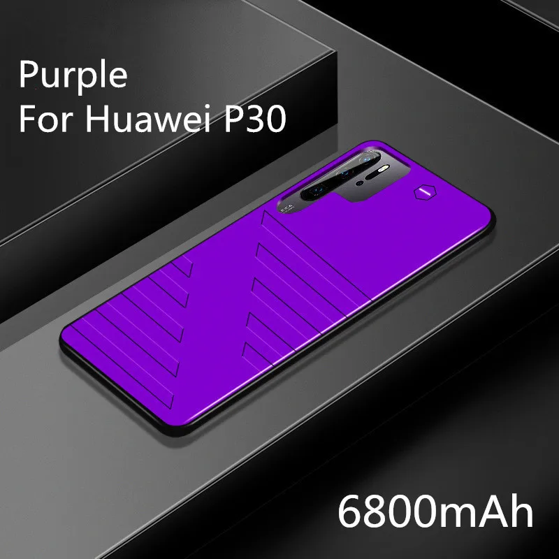 Neng 6800 mAh внешний блок питания для huawei P30 батарея зарядное устройство чехол-Аккумулятор для huawei P30 Pro назад клип батарея - Цвет: Purple for P30