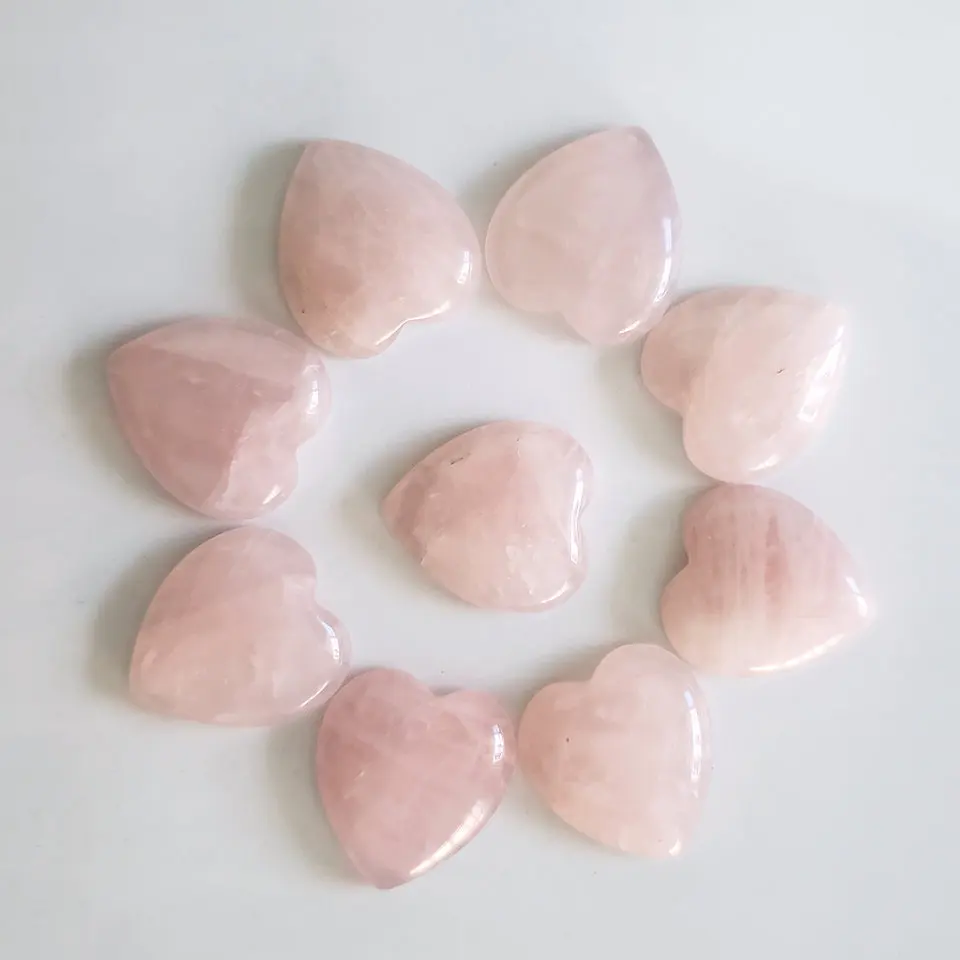 

Wholesale 10pcs/lot 2018 hot sale quality natural stone heart shape cab cabochons beads for jewelry making 25mm free shipping