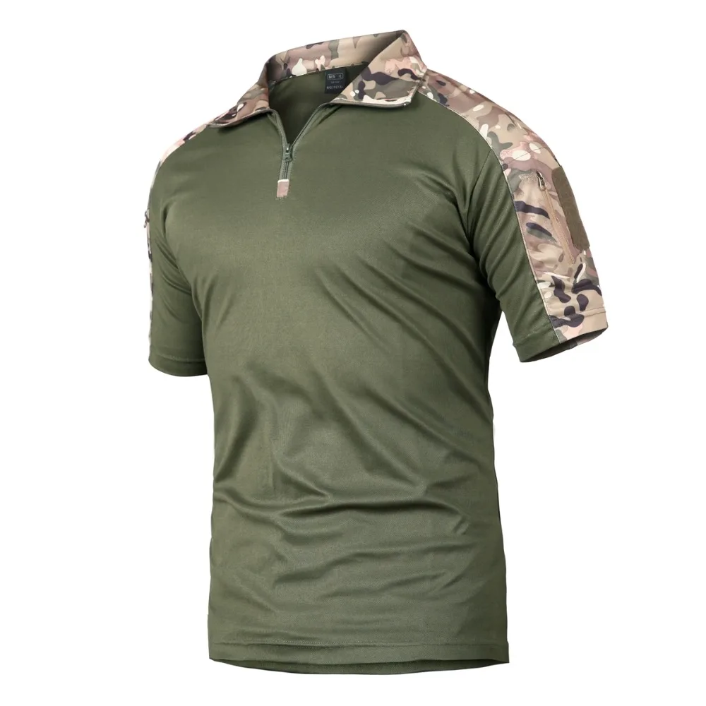 

RAY GRACE Military Tactical Clothing Camouflage Short Combat Summer Outdoot Hunting Hiking Shirt Camouflage Top Shirt Clothes