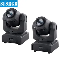 2 шт./лот 10 Вт мини-moving head light 1*10 Вт белый Цвет CREE LED Цвет/гобо колеса встроенный DMX 4/12 CH 90 В-240 В